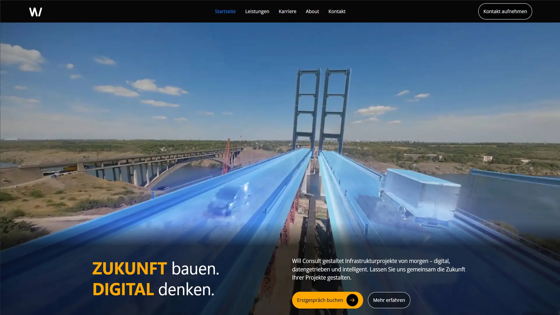 Will Consult website — digital consulting for infrastructure projects